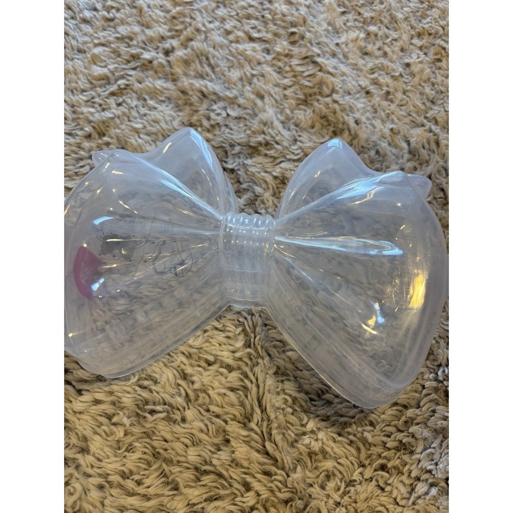 Way to Celebrate Bow Container Unisex‎ OS Clear New Plastic Gift Box 27848
